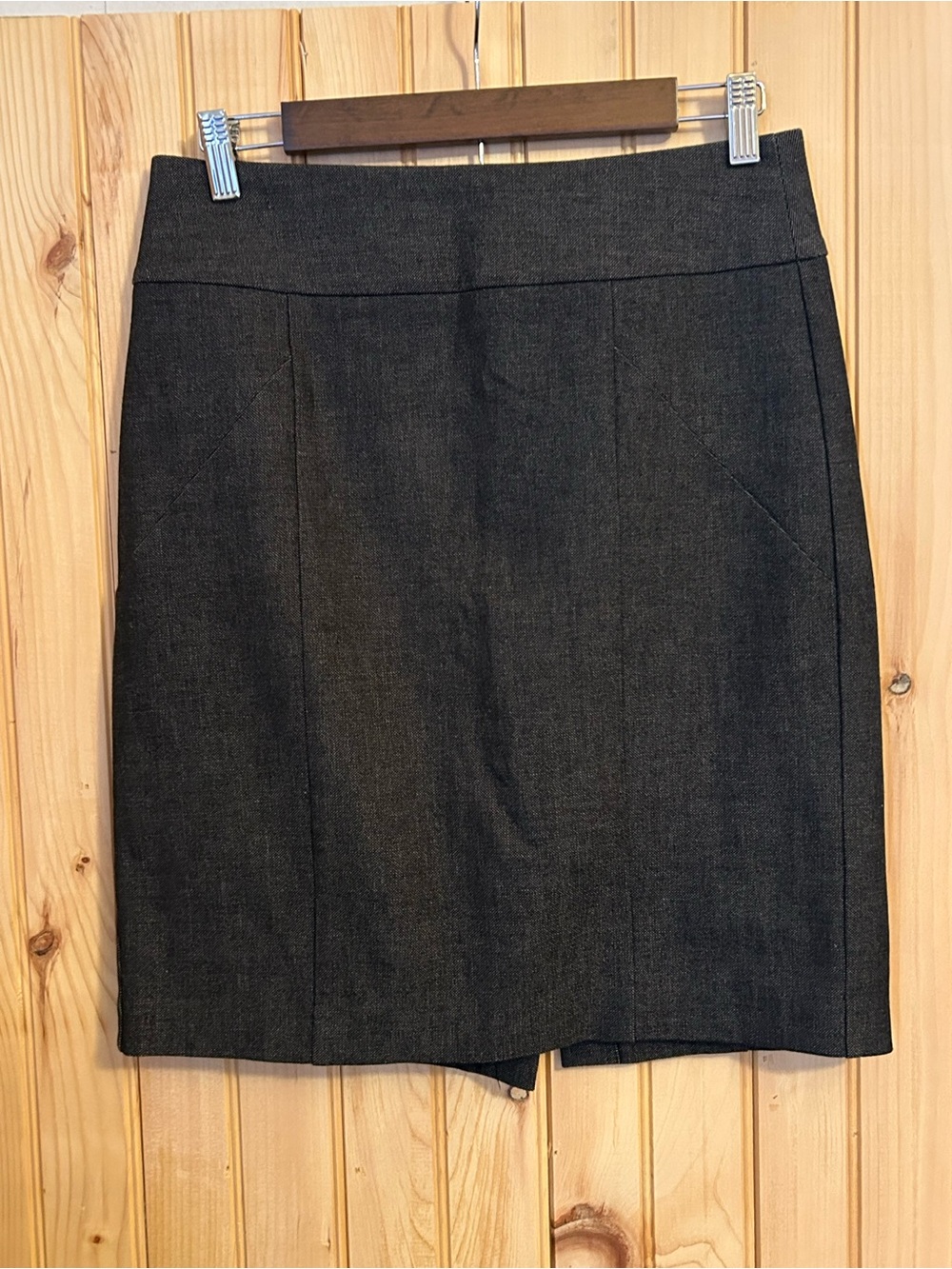 Banana Republic Skirt Size 4 Gray Stretch Tailored Career Work